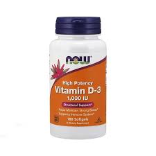 Vitamins & Supplements, NOW VITAMIN D3 1000 IU CAPS 18S